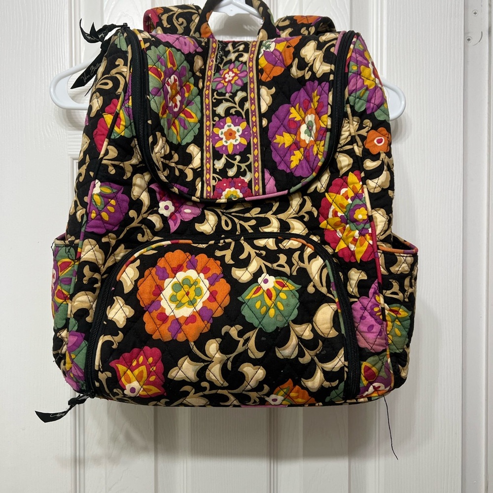 Floral Quilted Backpack